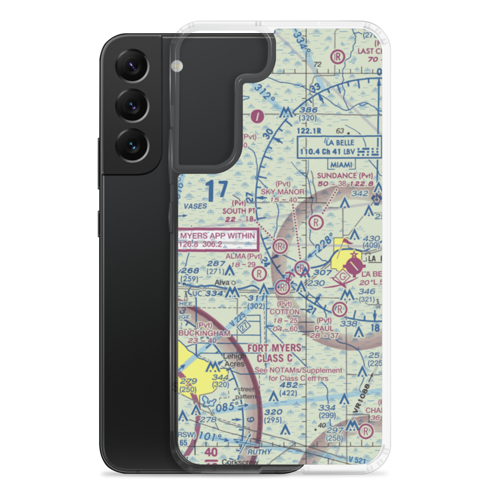 South Point Airport (95FD) VFR Sectional Samsung Case Samsung Galaxy S22 Plus model shown