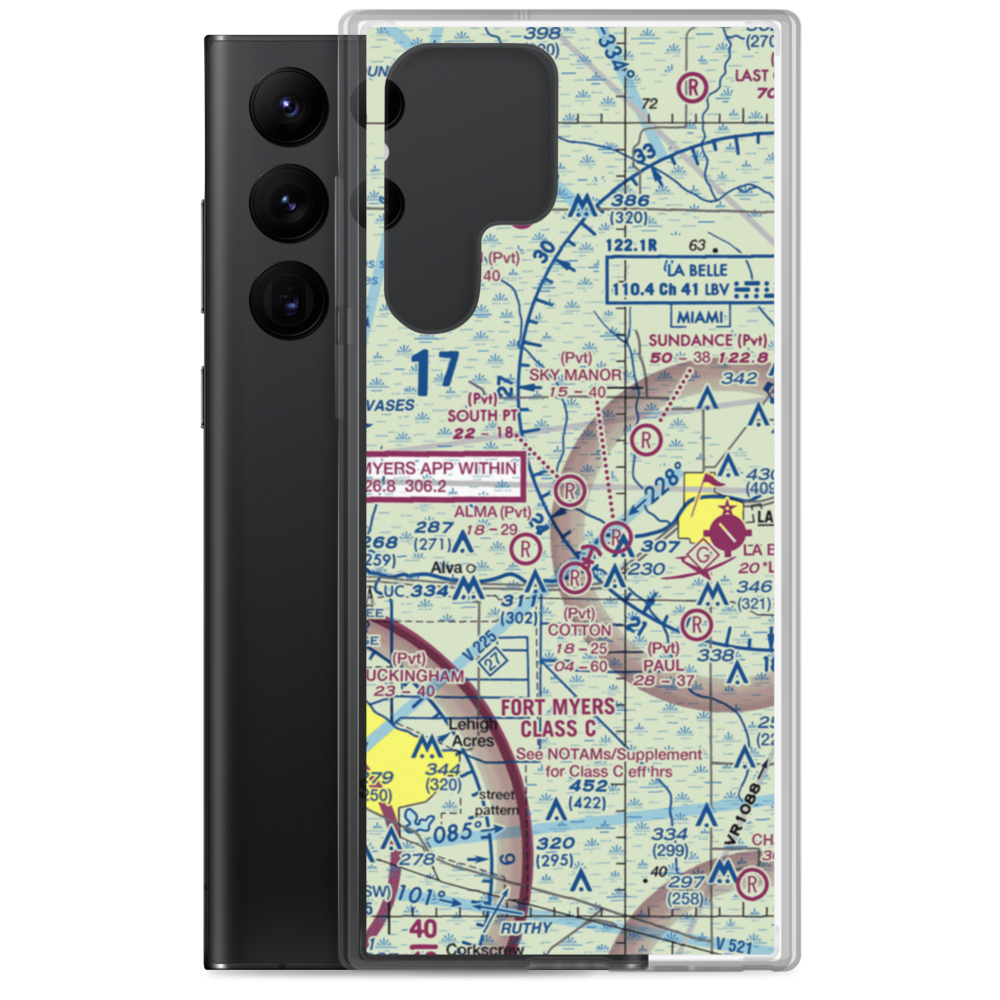 South Point Airport (95FD) VFR Sectional Samsung Case Samsung Galaxy S22 Ultra model shown
