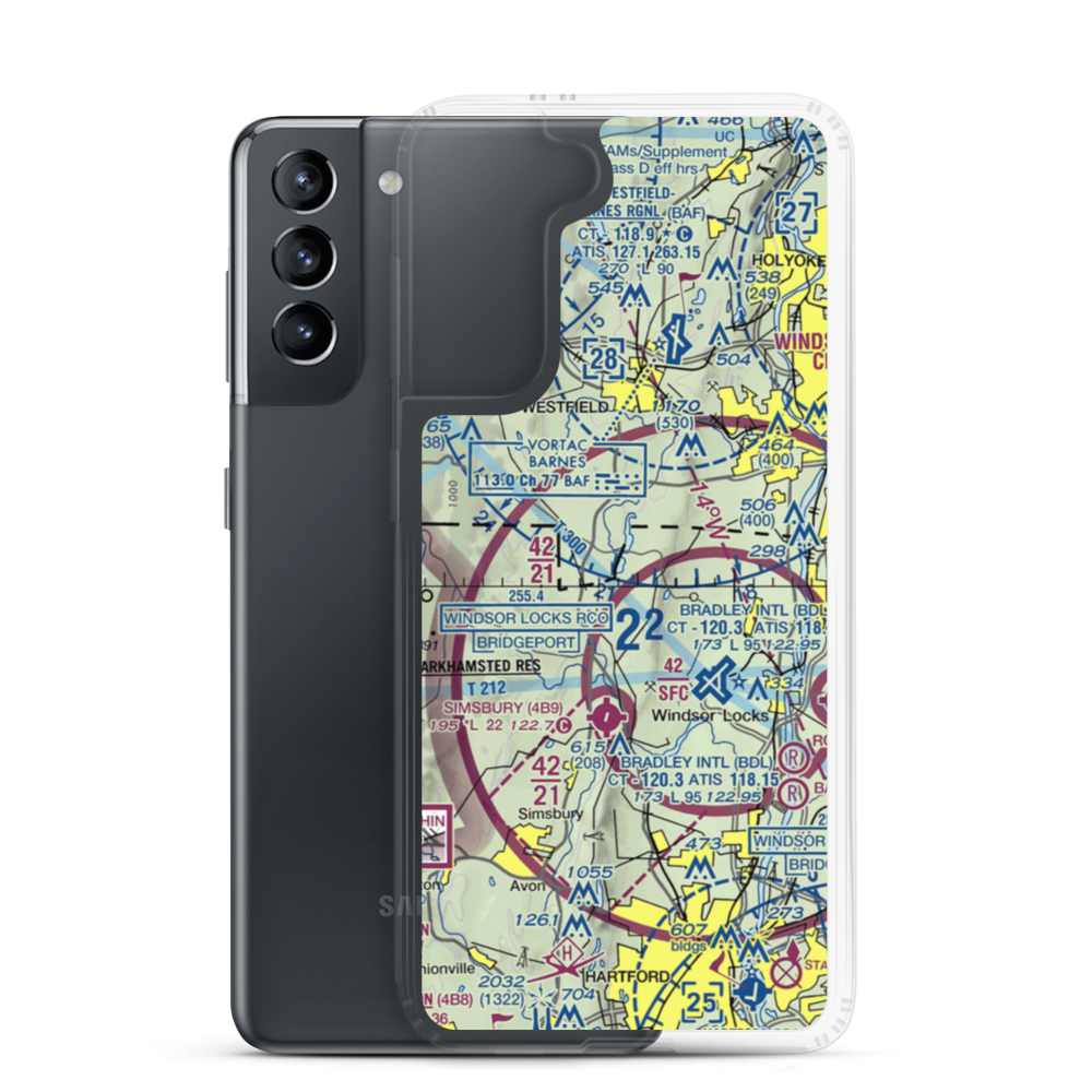 South Pond Seaplane Base (5MA8) VFR Sectional Samsung Case Samsung Galaxy S21 model shown