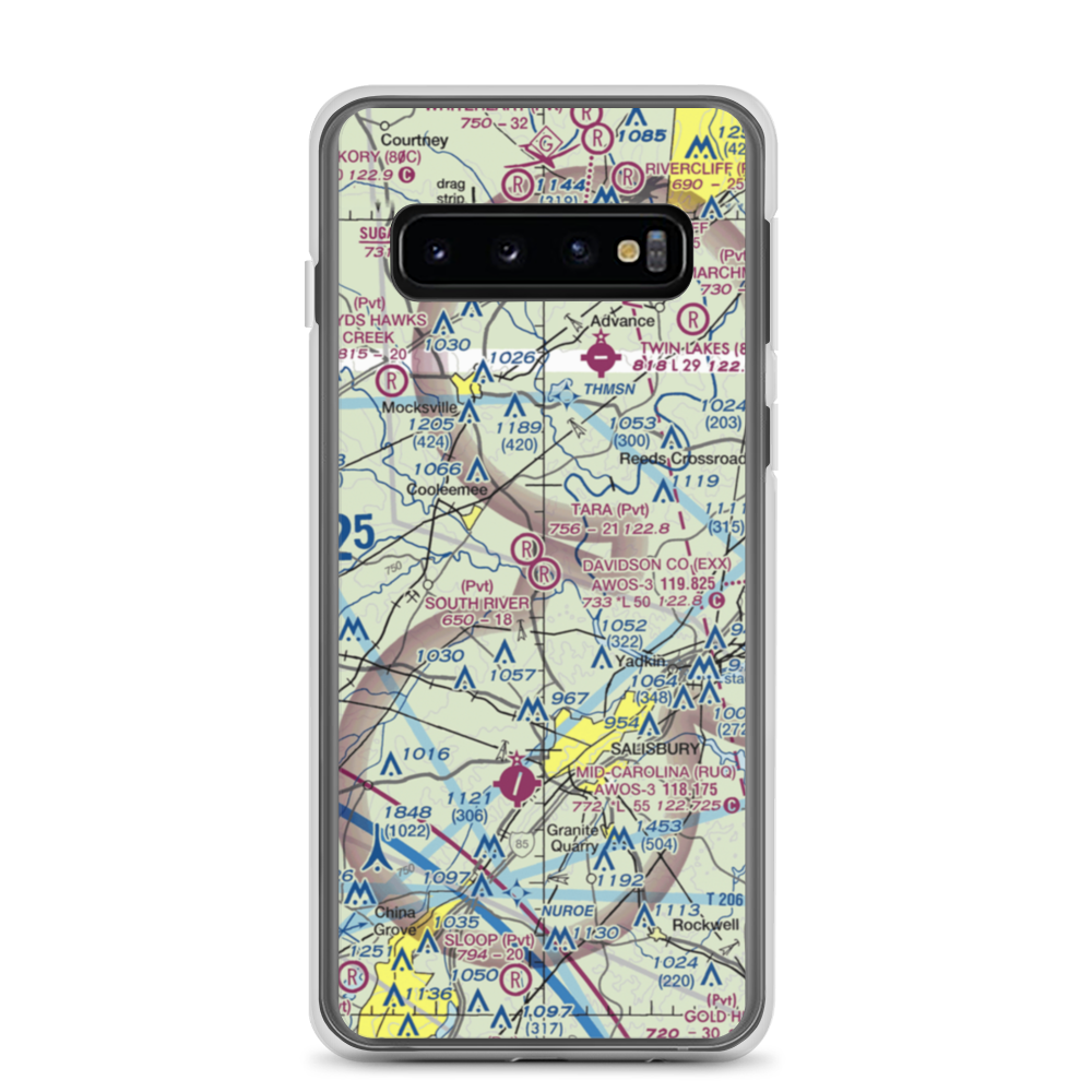 South River Airport (NC93) VFR Sectional Samsung Case Samsung Galaxy S10 model shown