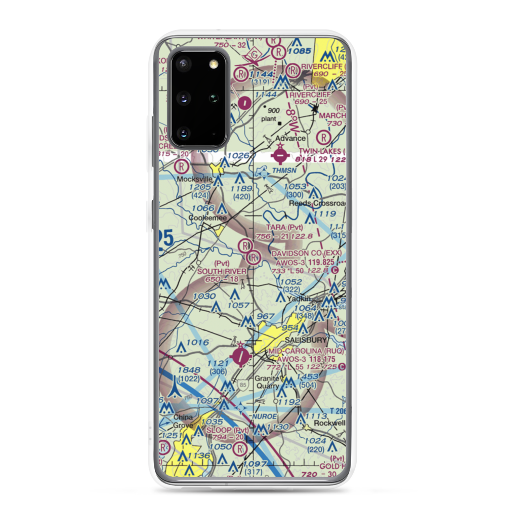 South River Airport (NC93) VFR Sectional Samsung Case Samsung Galaxy S20 Plus model shown
