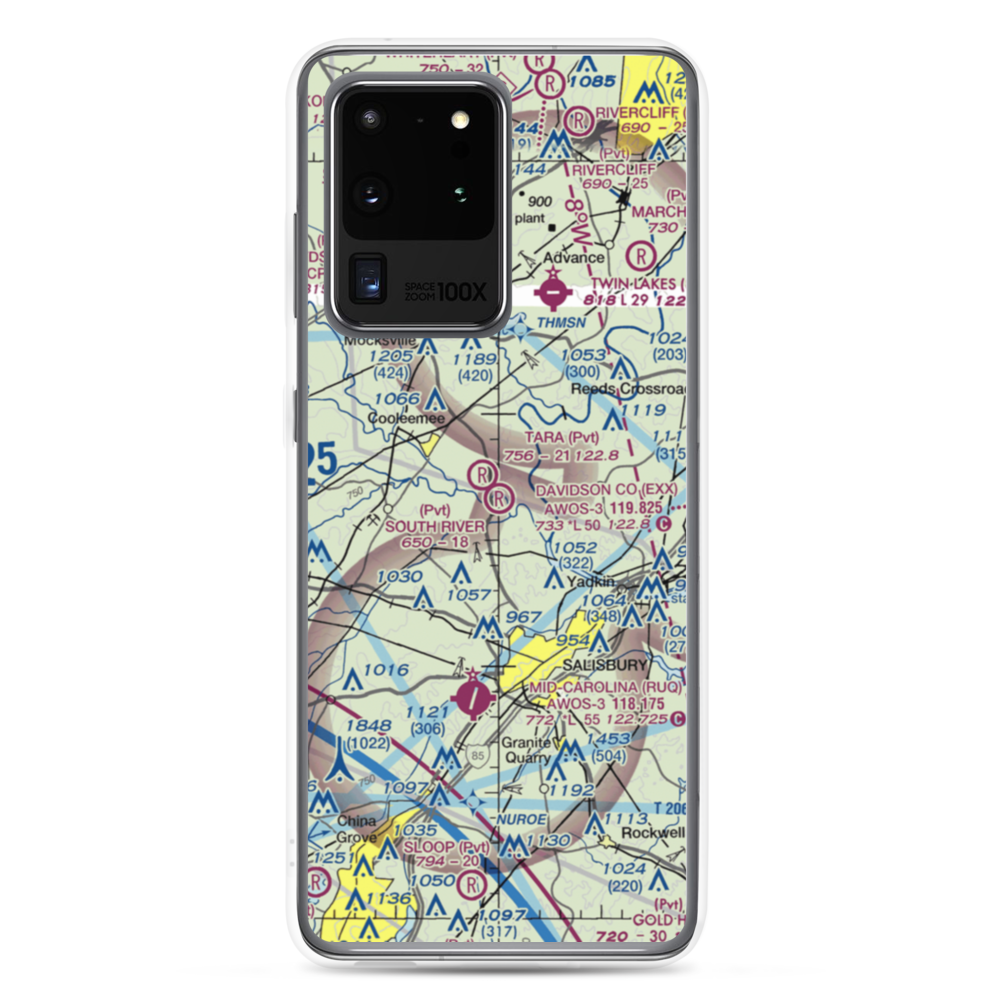 South River Airport (NC93) VFR Sectional Samsung Case Samsung Galaxy S20 Ultra model shown