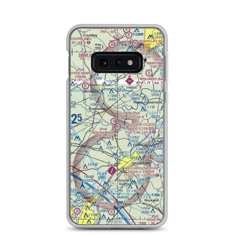 South River Airport (NC93) VFR Sectional Samsung Case Samsung Galaxy S10e model shown