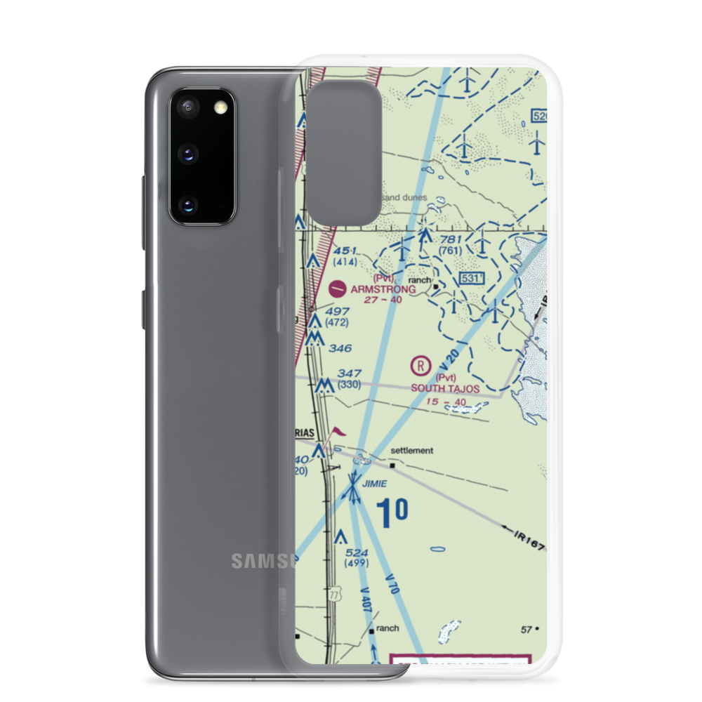 South Tajos Ranch Airport (XS92) VFR Sectional Samsung Case Samsung Galaxy S20 model shown