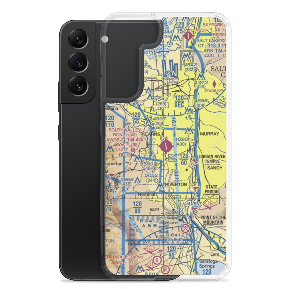 South Valley Regional Airport (U42) VFR Sectional Samsung Case Samsung Galaxy S22 Plus model shown