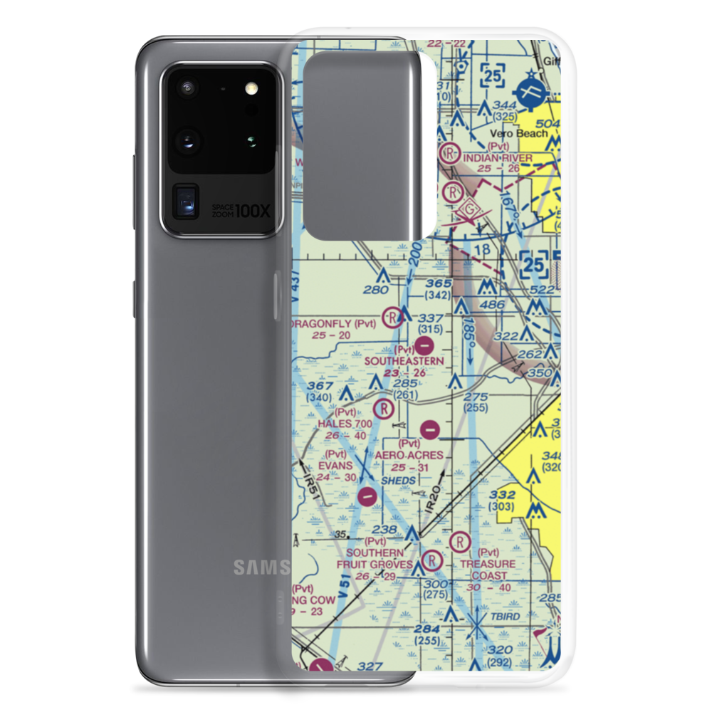 Southeastern Airport (FD30) VFR Sectional Samsung Case Samsung Galaxy S20 Ultra model shown