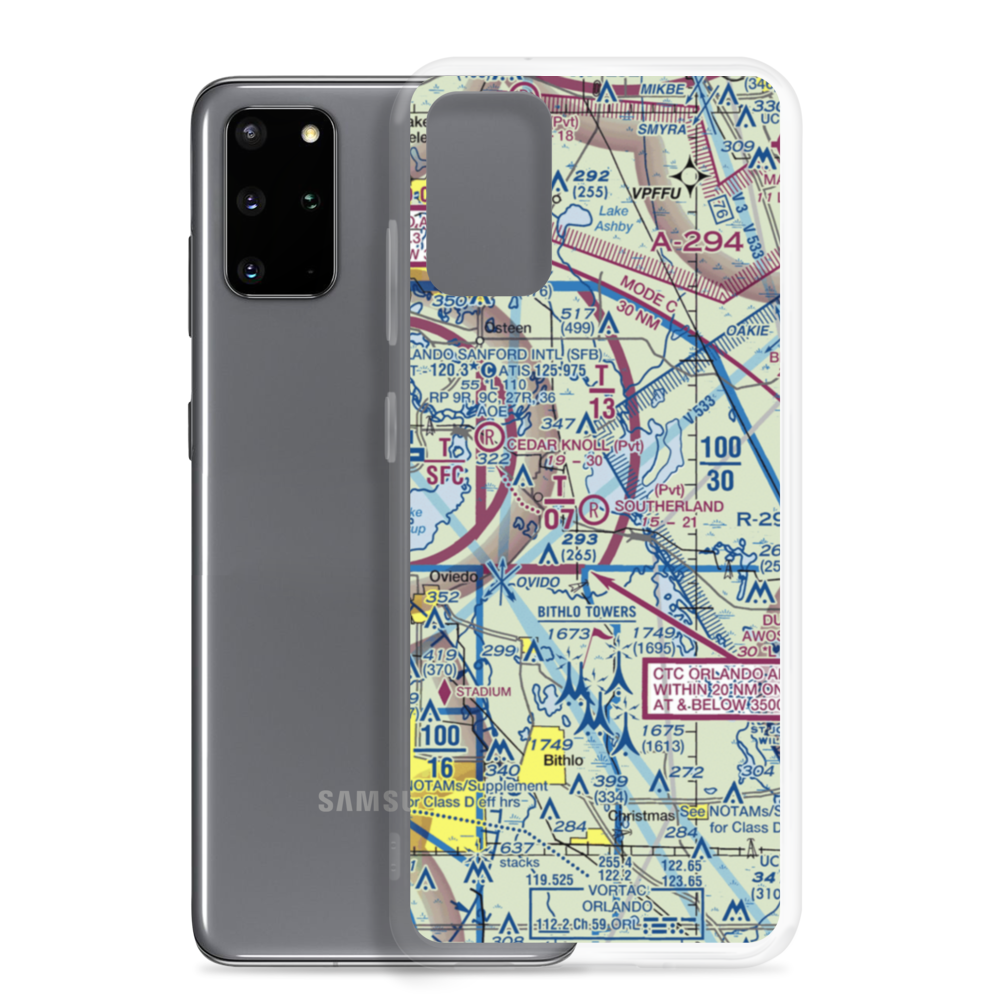 Southerland Strip (FD92) VFR Sectional Samsung Case Samsung Galaxy S20 Plus model shown