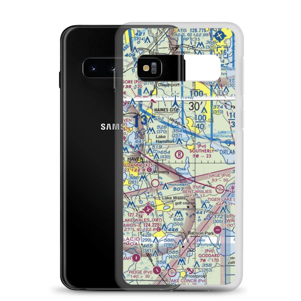 Southerly Airport (58FD) VFR Sectional Samsung Case Samsung Galaxy S10 model shown