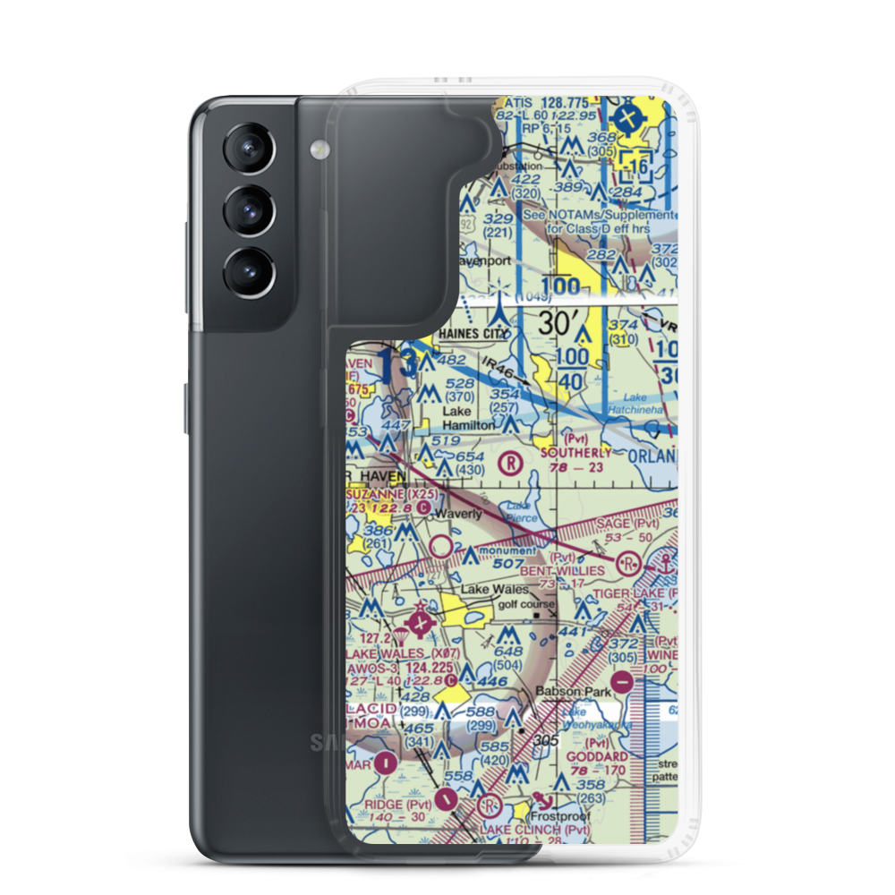 Southerly Airport (58FD) VFR Sectional Samsung Case Samsung Galaxy S21 model shown