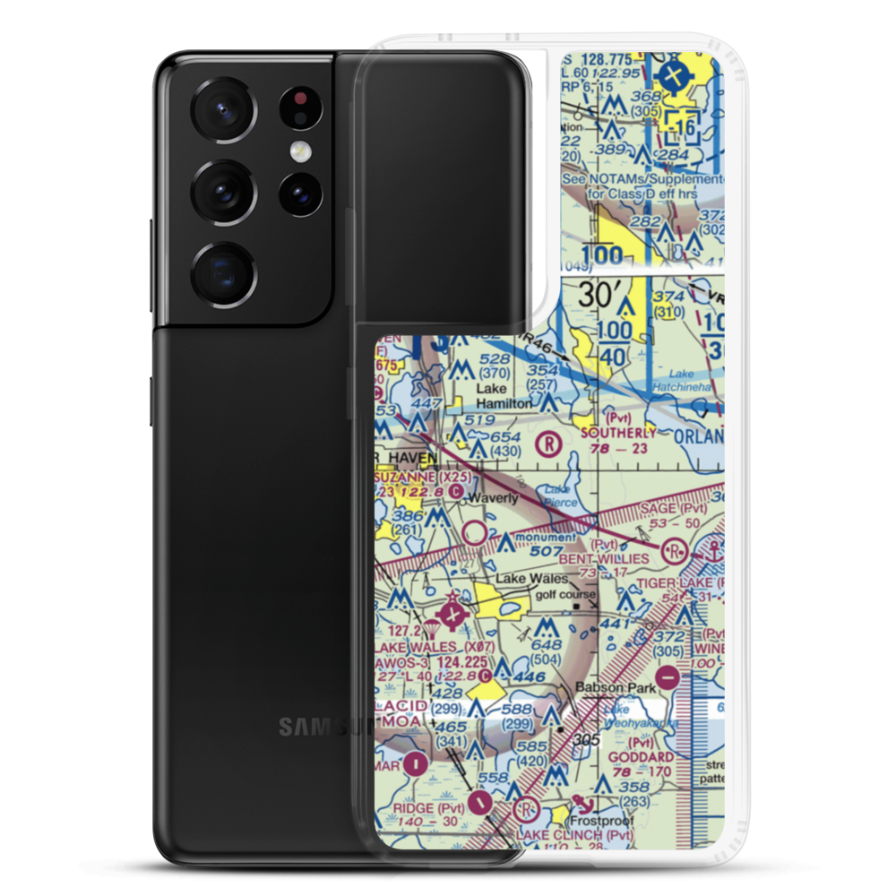 Southerly Airport (58FD) VFR Sectional Samsung Case Samsung Galaxy S21 Ultra model shown