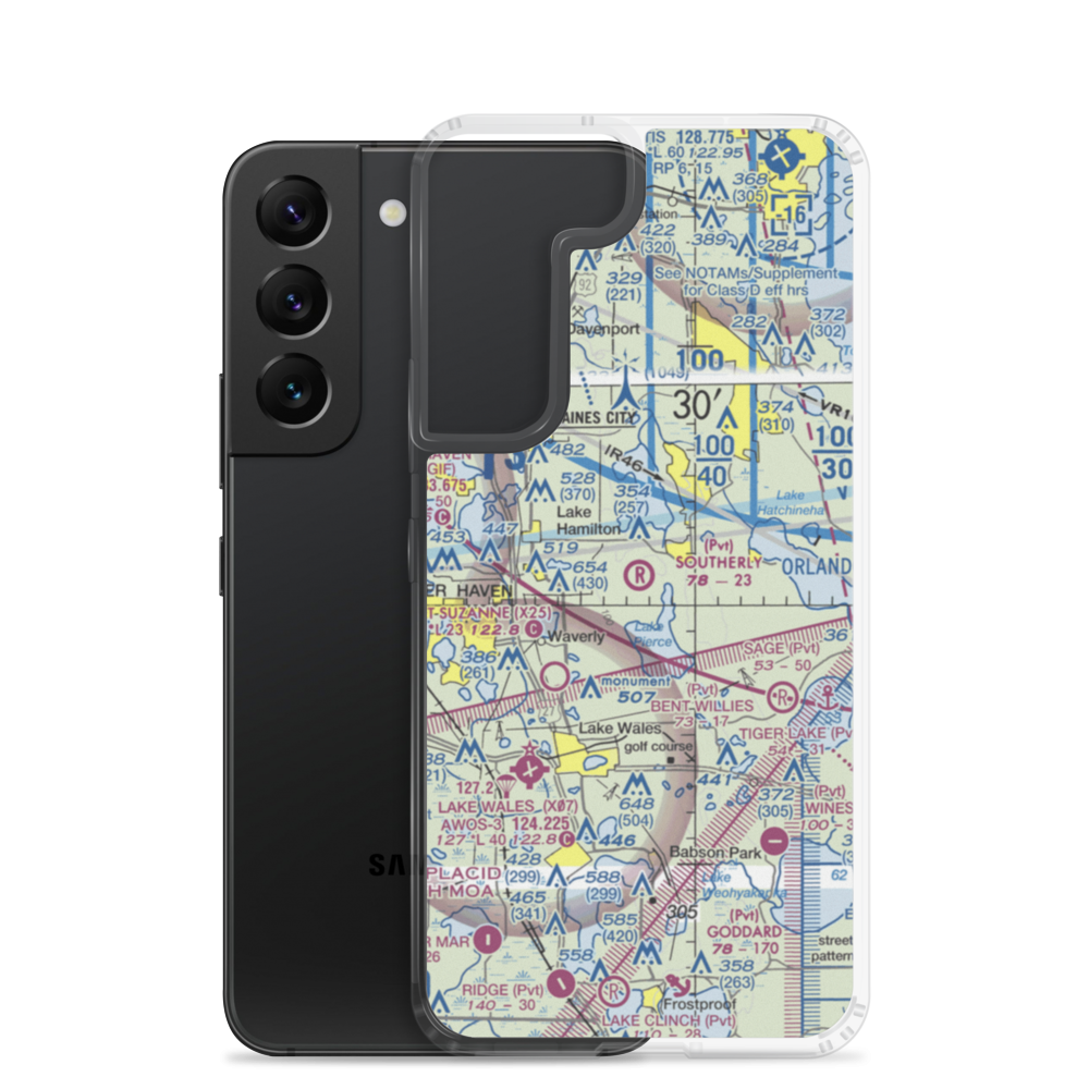 Southerly Airport (58FD) VFR Sectional Samsung Case Samsung Galaxy S22 model shown