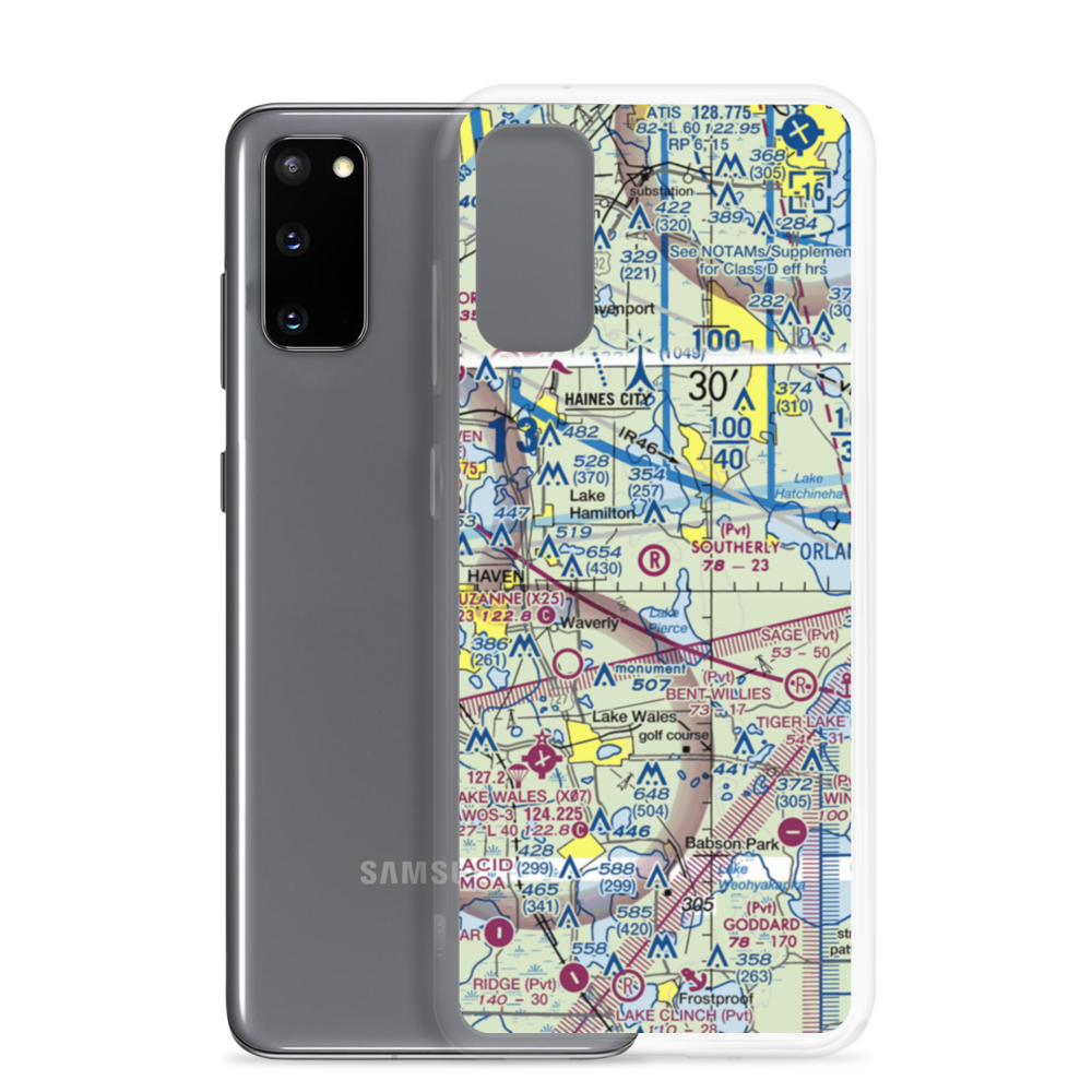 Southerly Airport (58FD) VFR Sectional Samsung Case Samsung Galaxy S20 model shown