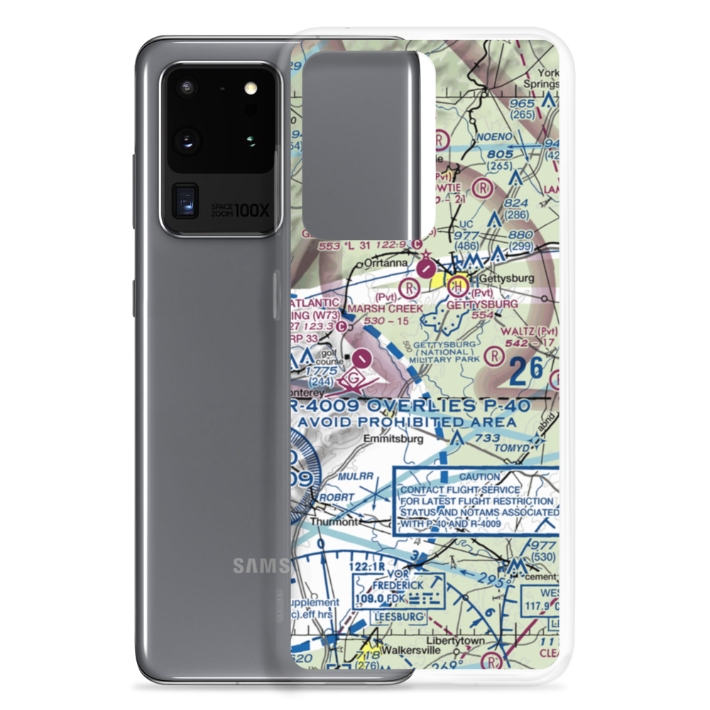 Southern Adams County Heliport (P98) VFR Sectional Samsung Case Samsung Galaxy S20 Ultra model shown