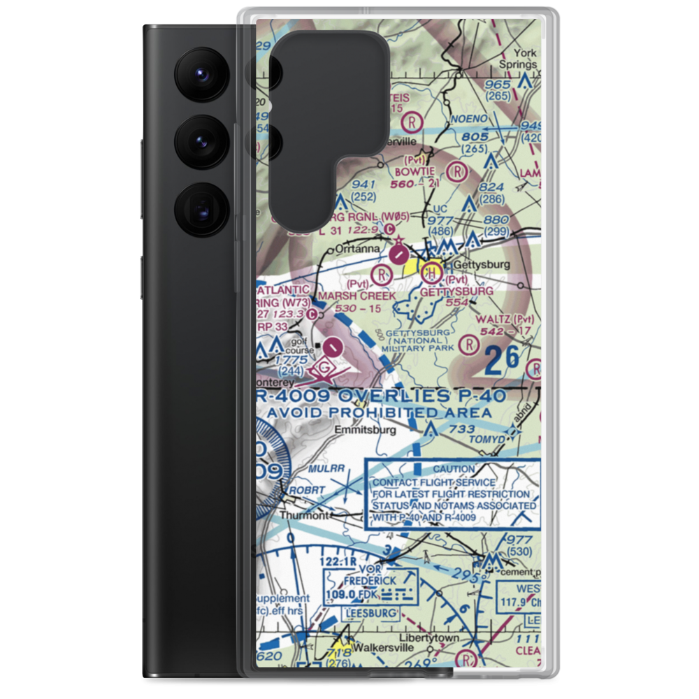Southern Adams County Heliport (P98) VFR Sectional Samsung Case Samsung Galaxy S22 Ultra model shown