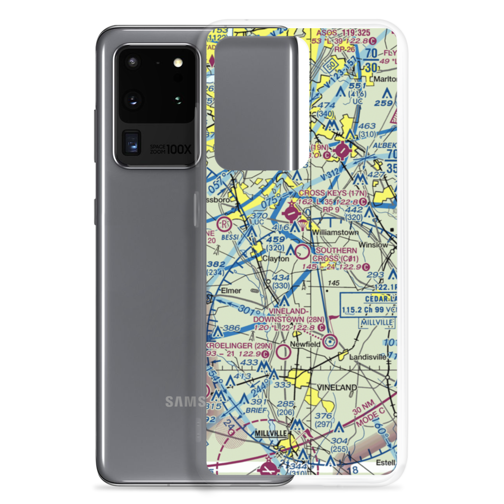 Southern Cross Airport (C01) VFR Sectional Samsung Case Samsung Galaxy S20 Ultra model shown