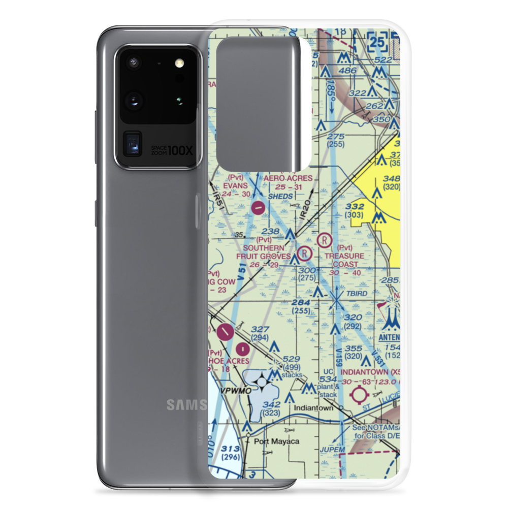 Southern Fruit Groves Airport (FD24) VFR Sectional Samsung Case Samsung Galaxy S20 Ultra model shown