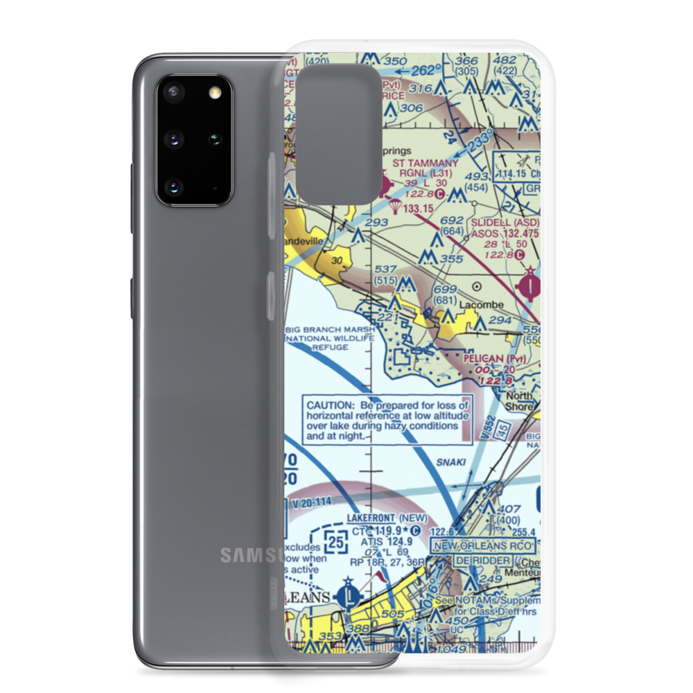 Southern Natural Gas Co. Seaplane Base (3LA2) VFR Sectional Samsung Case Samsung Galaxy S20 Plus model shown