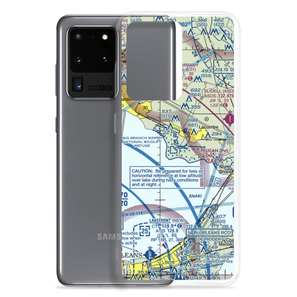 Southern Natural Gas Co. Seaplane Base (3LA2) VFR Sectional Samsung Case Samsung Galaxy S20 Ultra model shown