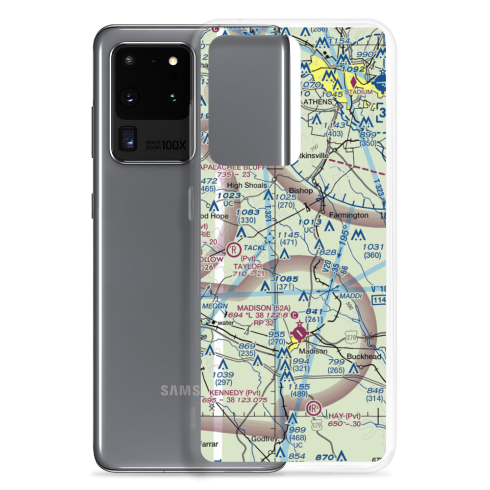 Southern Oaks Airport (GE35) VFR Sectional Samsung Case Samsung Galaxy S20 Ultra model shown