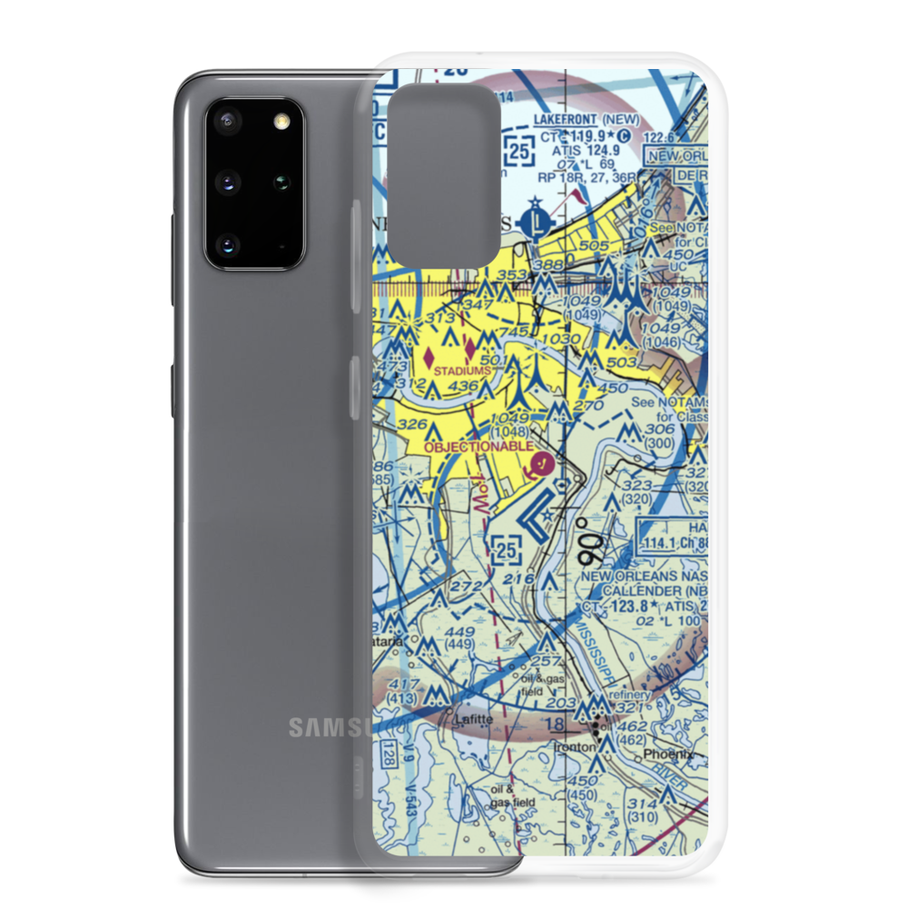 Southern Seaplane Airport (65LA) VFR Sectional Samsung Case Samsung Galaxy S20 Plus model shown