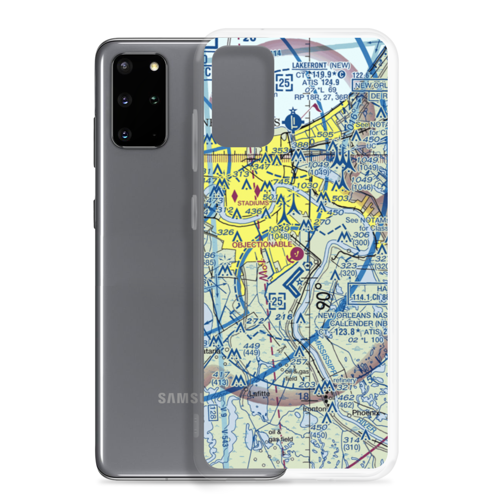 Southern Seaplane Airport (BCS) VFR Sectional Samsung Case Samsung Galaxy S20 Plus model shown
