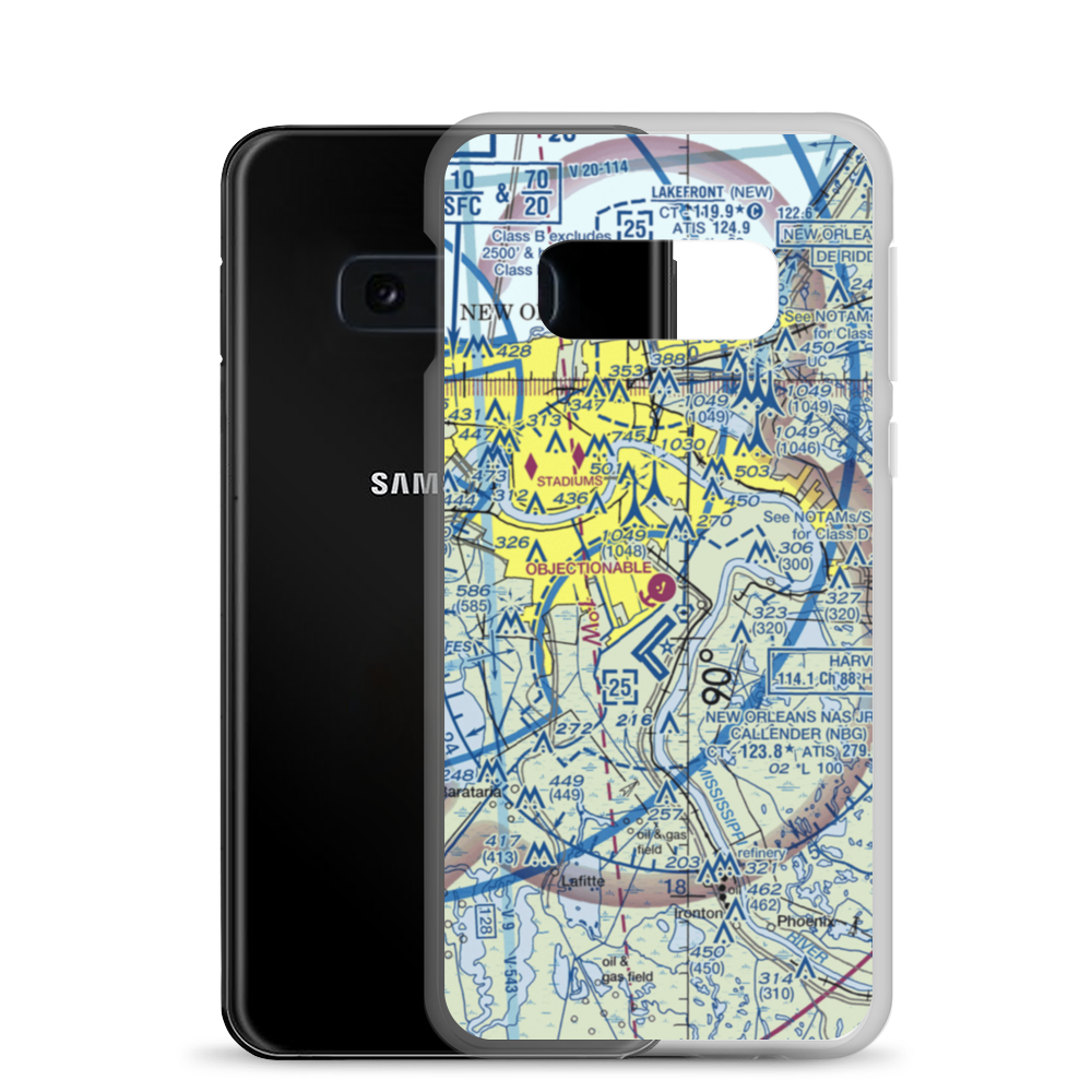 Southern Seaplane Airport (BCS) VFR Sectional Samsung Case Samsung Galaxy S10e model shown