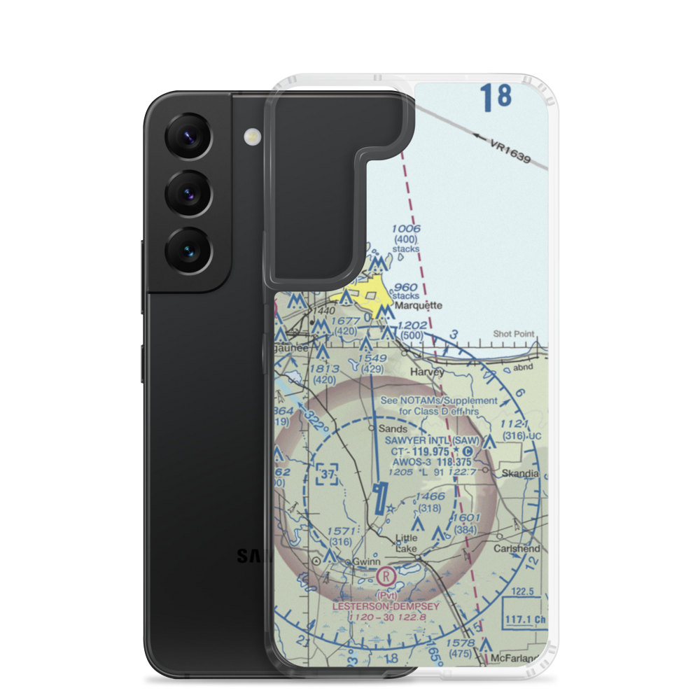 Southfork Airport (1MI9) VFR Sectional Samsung Case Samsung Galaxy S22 model shown