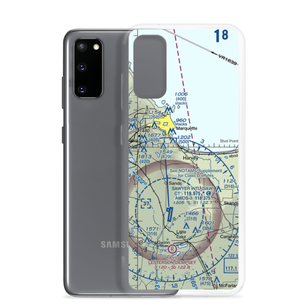 Southfork Airport (1MI9) VFR Sectional Samsung Case Samsung Galaxy S20 model shown