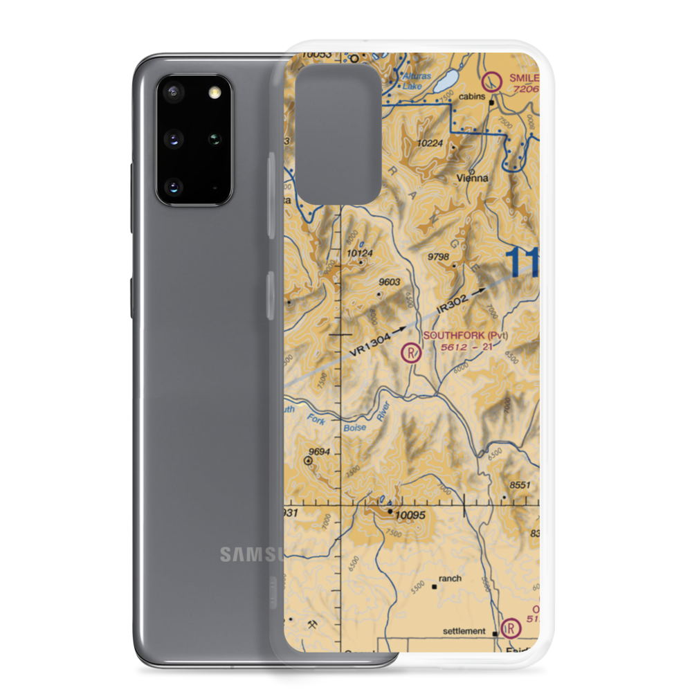 Southfork Airport (23ID) VFR Sectional Samsung Case Samsung Galaxy S20 Plus model shown