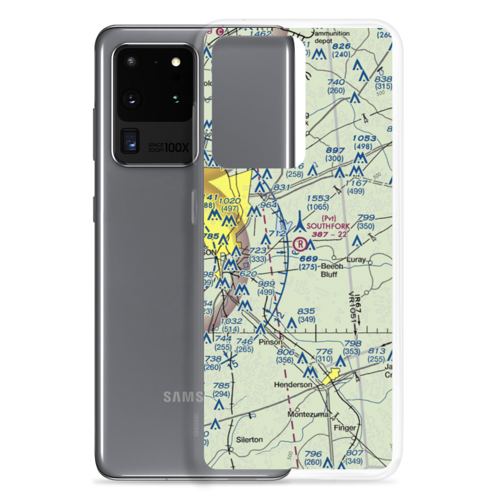 Southfork Airport (4TN9) VFR Sectional Samsung Case Samsung Galaxy S20 Ultra model shown