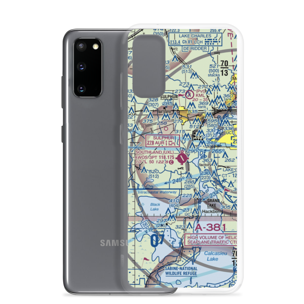 Southland Field (UXL) VFR Sectional Samsung Case Samsung Galaxy S20 model shown
