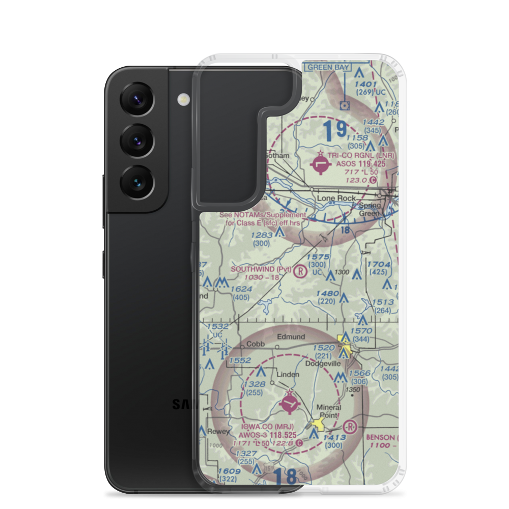 Southwind Airport (22WN) VFR Sectional Samsung Case Samsung Galaxy S22 model shown