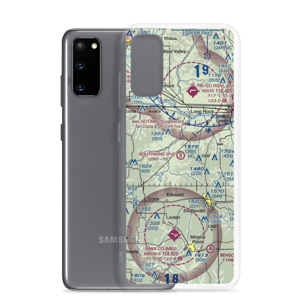 Southwind Airport (22WN) VFR Sectional Samsung Case Samsung Galaxy S20 model shown