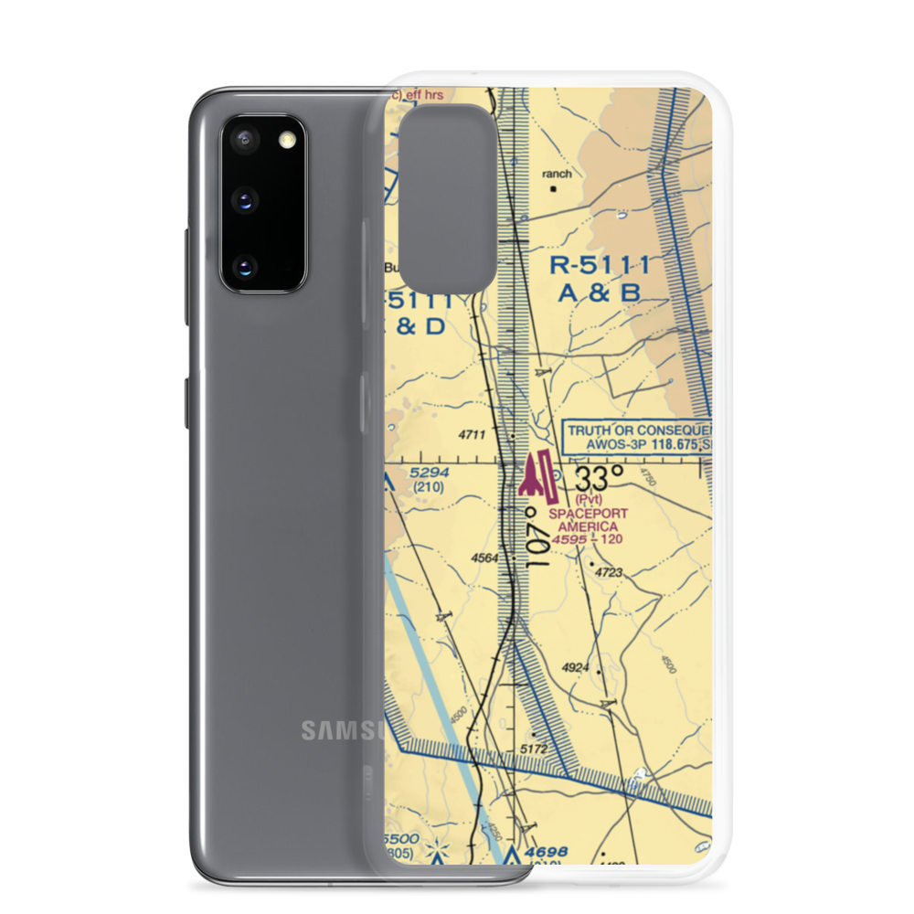 Spaceport America (90NM) VFR Sectional Samsung Case Samsung Galaxy S20 model shown