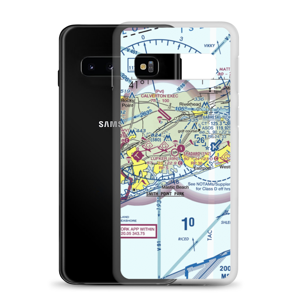 Spadaro Airport (1N2) VFR Sectional Samsung Case Samsung Galaxy S10 model shown