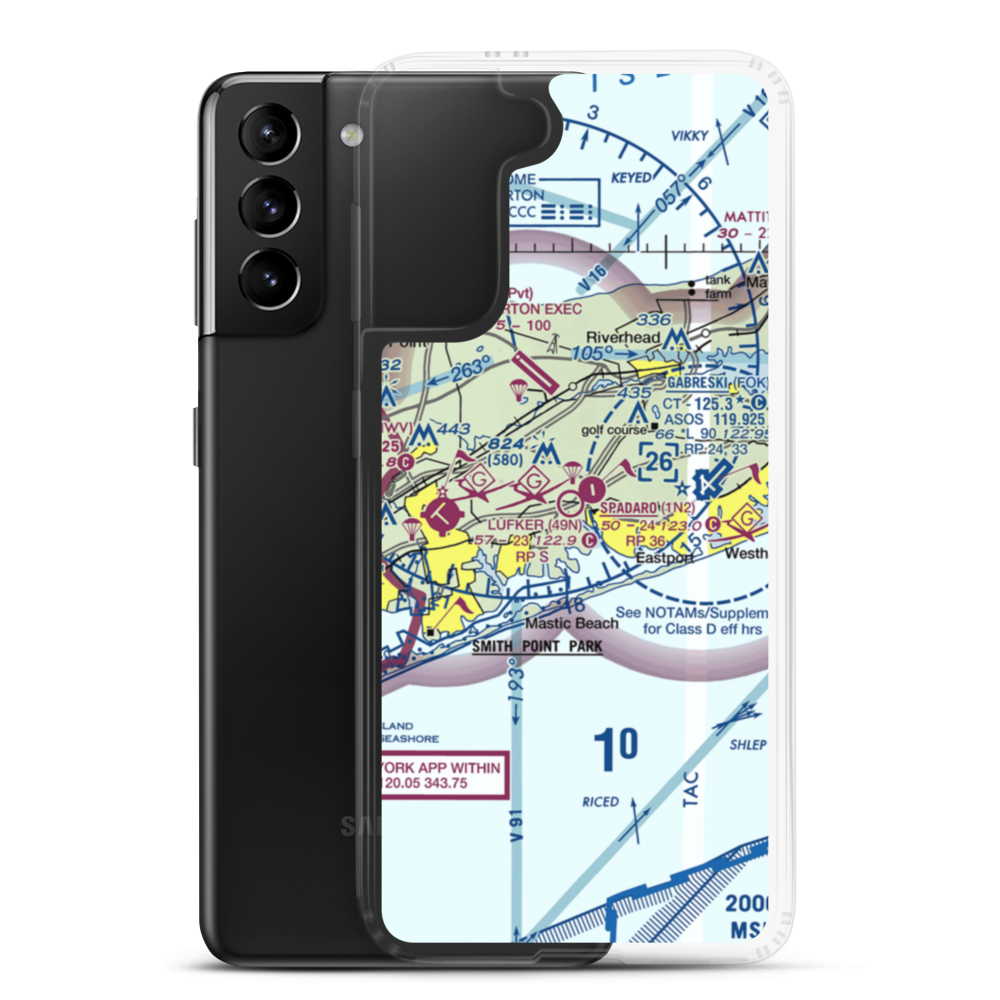 Spadaro Airport (1N2) VFR Sectional Samsung Case Samsung Galaxy S21 Plus model shown