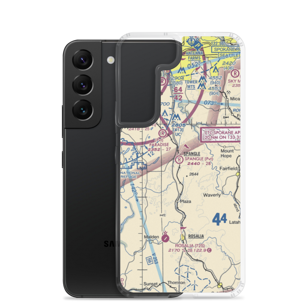 Spangle Field (03WA) VFR Sectional Samsung Case Samsung Galaxy S22 model shown