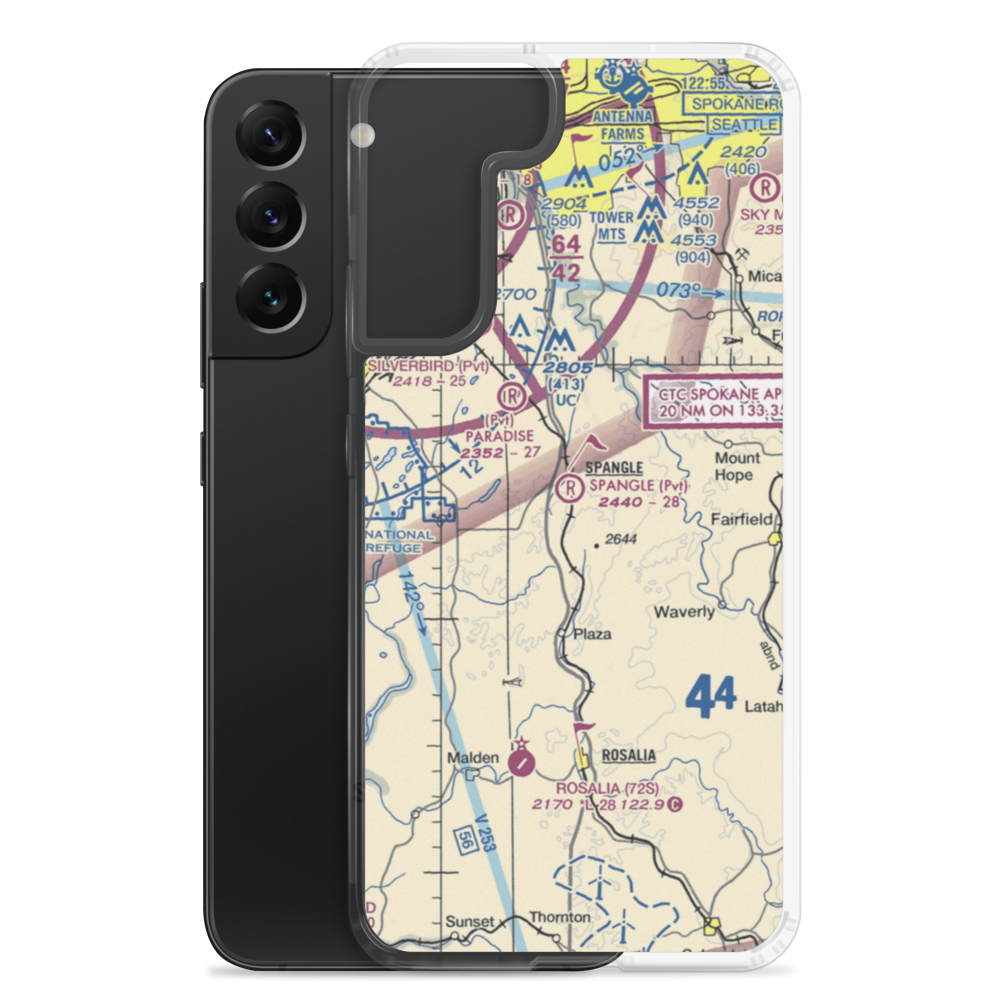 Spangle Field (03WA) VFR Sectional Samsung Case Samsung Galaxy S22 Plus model shown