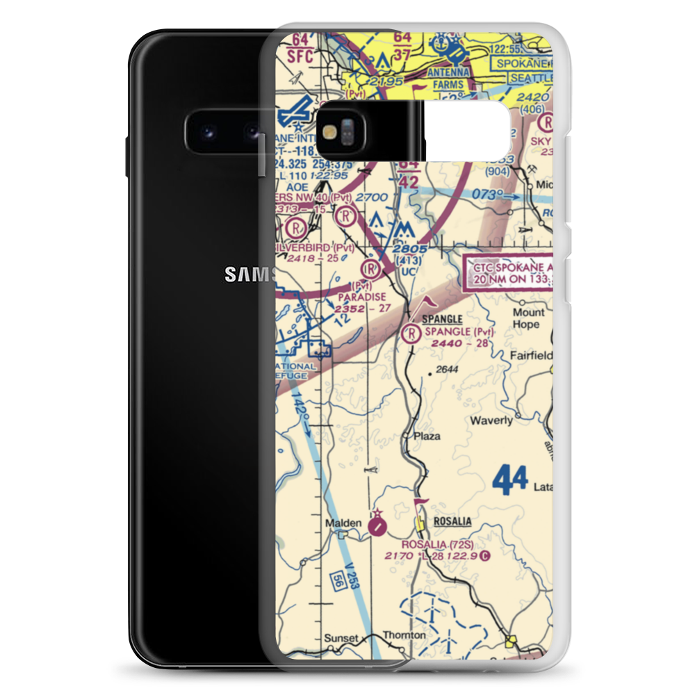 Spangle Field (03WA) VFR Sectional Samsung Case Samsung Galaxy S10+ model shown