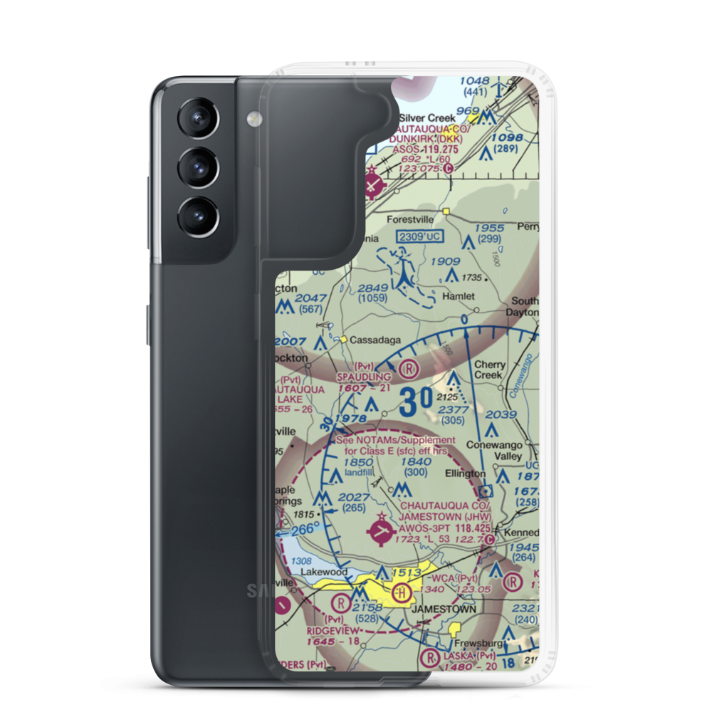 Spaudling Aerodrome (28NY) VFR Sectional Samsung Case Samsung Galaxy S21 model shown