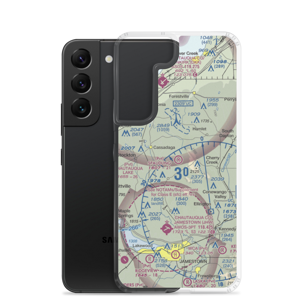 Spaudling Aerodrome (28NY) VFR Sectional Samsung Case Samsung Galaxy S22 model shown