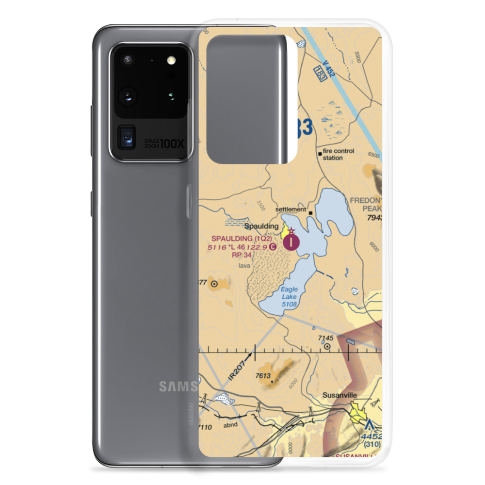 Spaulding Airport (1Q2) VFR Sectional Samsung Case Samsung Galaxy S20 Ultra model shown