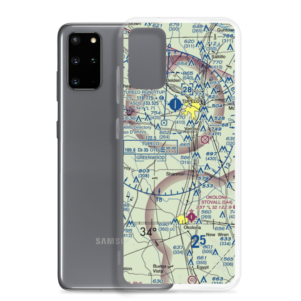 Spearman Field (4MS4) VFR Sectional Samsung Case Samsung Galaxy S20 Plus model shown