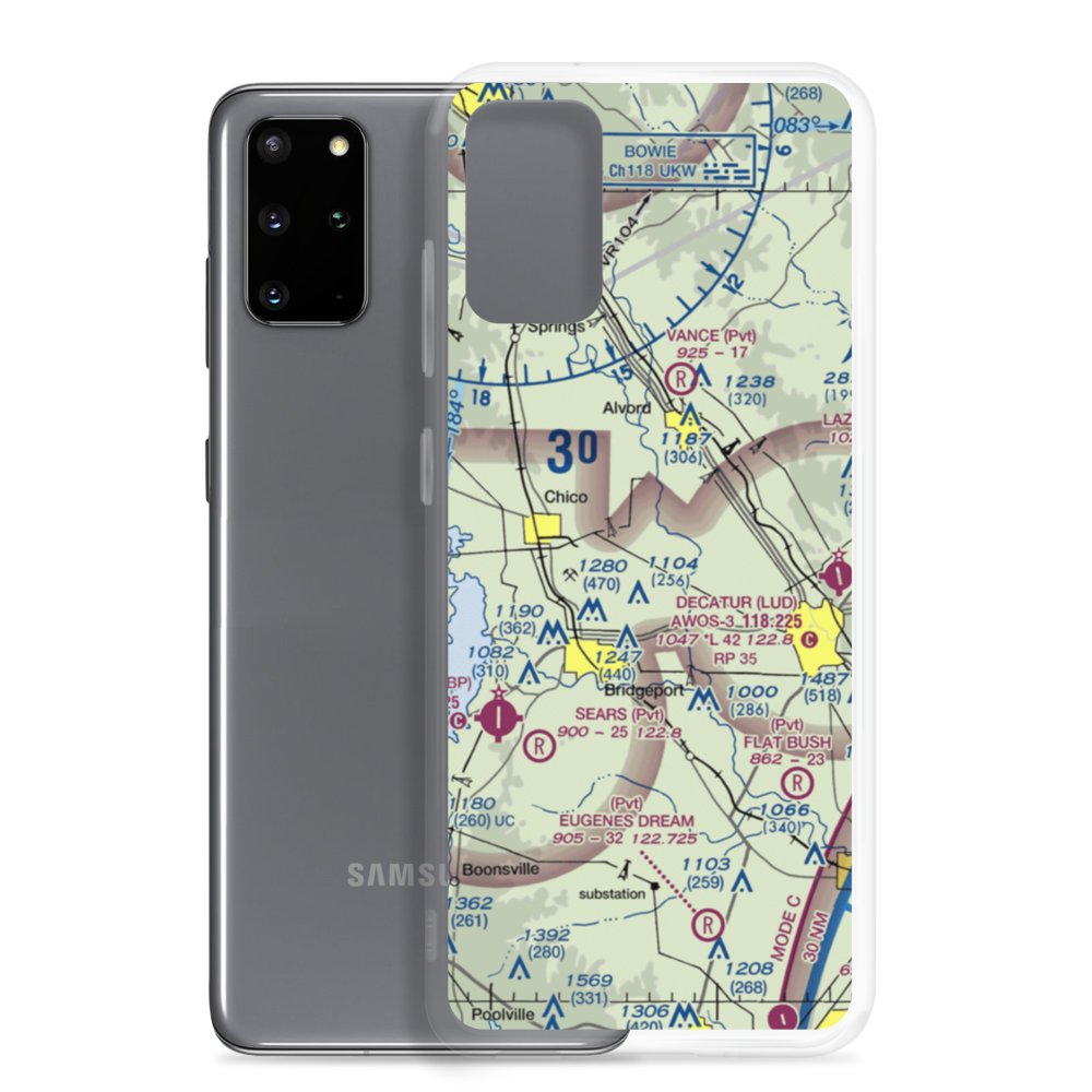 Spectre Airport (XA07) VFR Sectional Samsung Case Samsung Galaxy S20 Plus model shown