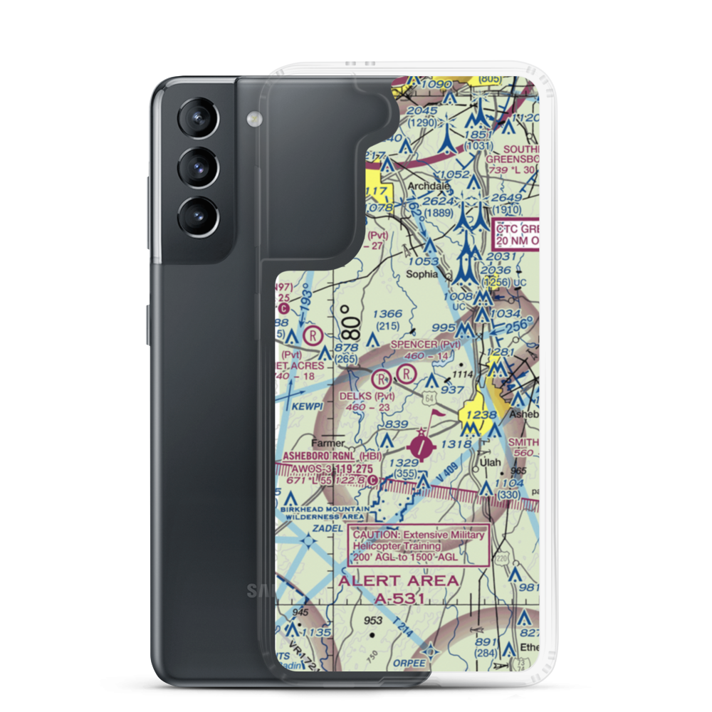 Spencer Field (7NC9) VFR Sectional Samsung Case Samsung Galaxy S21 model shown