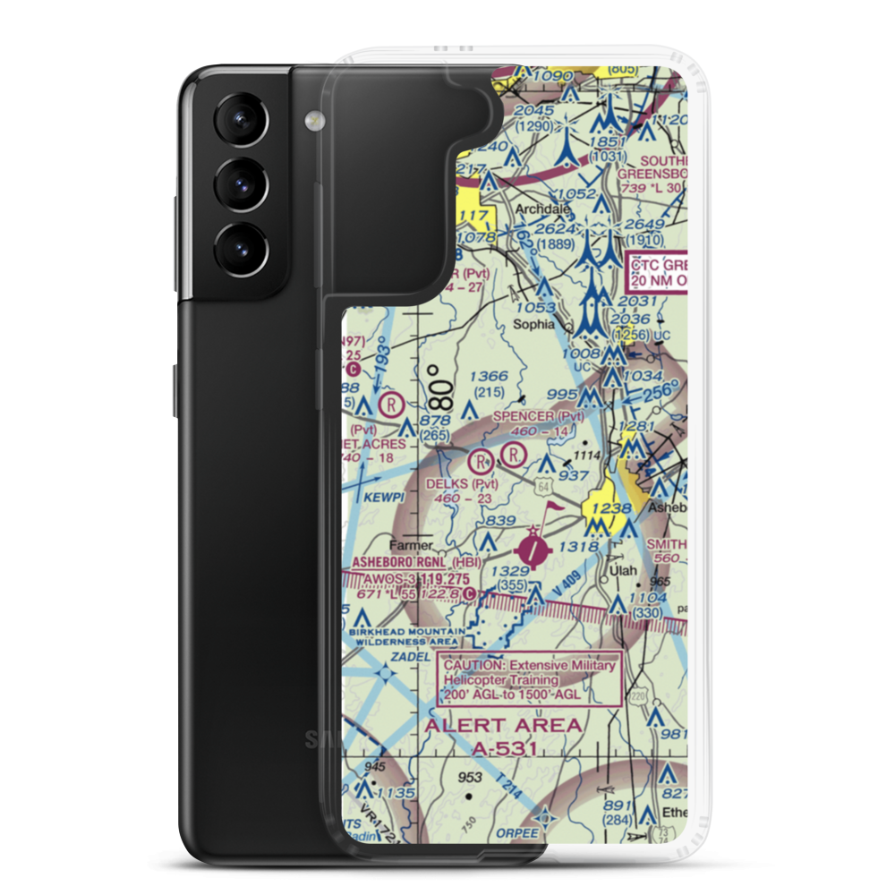 Spencer Field (7NC9) VFR Sectional Samsung Case Samsung Galaxy S21 Plus model shown