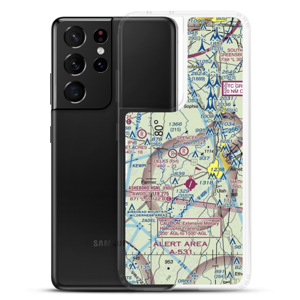 Spencer Field (7NC9) VFR Sectional Samsung Case Samsung Galaxy S21 Ultra model shown