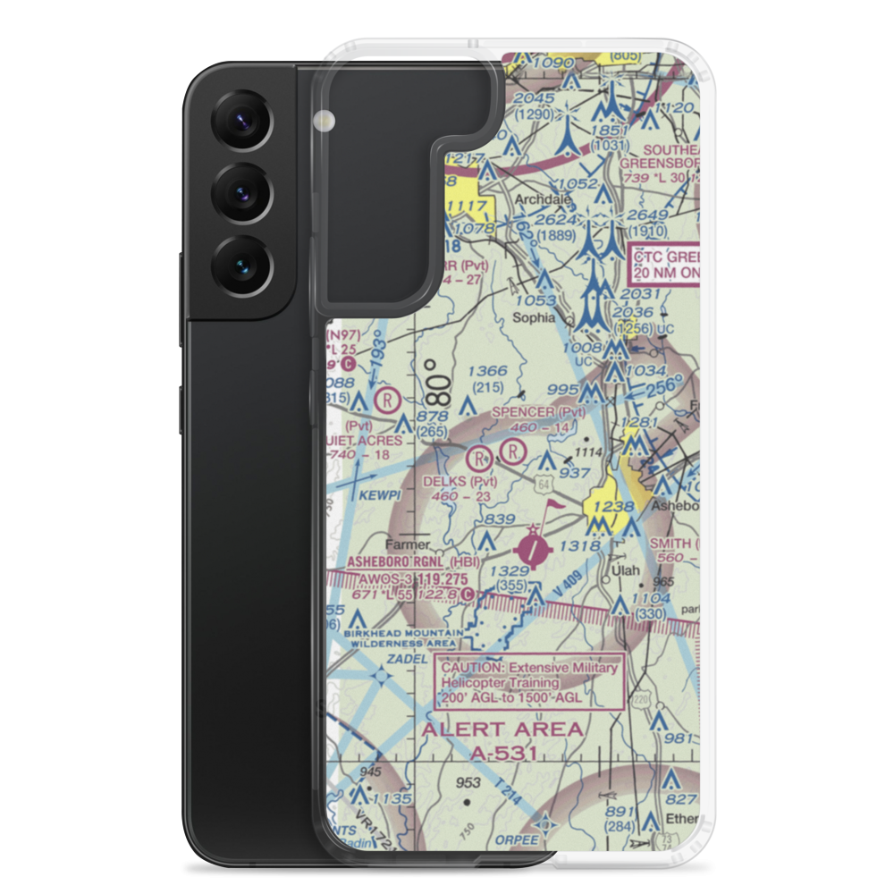 Spencer Field (7NC9) VFR Sectional Samsung Case Samsung Galaxy S22 Plus model shown