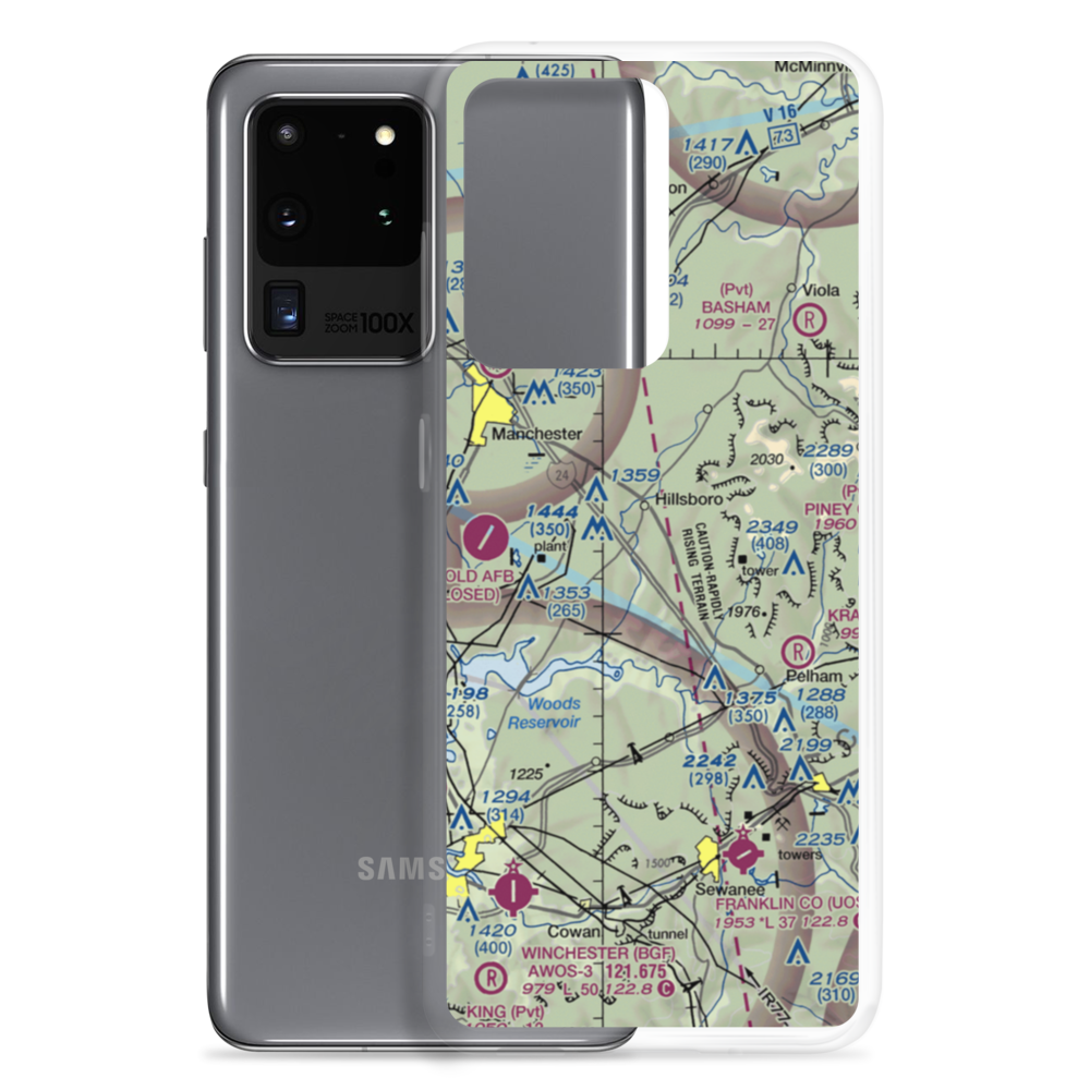 Spencer Field (TN24) VFR Sectional Samsung Case Samsung Galaxy S20 Ultra model shown