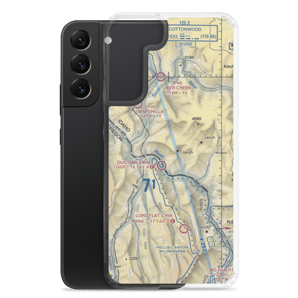 Spencer Ranch Landing Strip (ID90) VFR Sectional Samsung Case Samsung Galaxy S22 Plus model shown